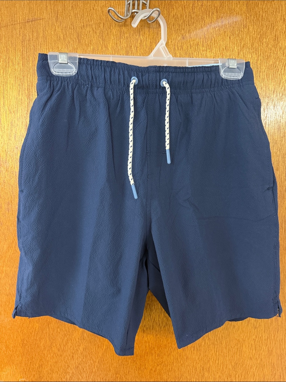 Men's Navy Swim Shorts with Drawstring